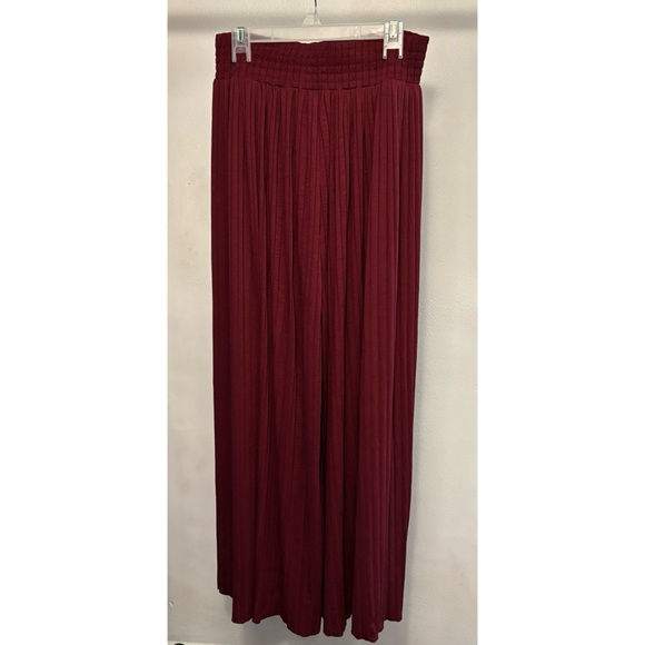 Free People Beach Love Me Wide Leg Red Palazzo Pants - Picture 2 of 3
